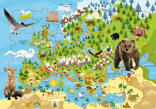 Nádherný svět zvířat s puzzle