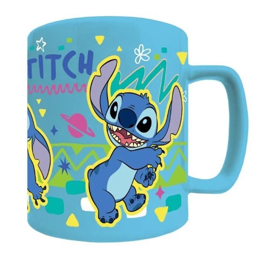 Lilo a Stitch hrnek s návlekem Stitch modrý