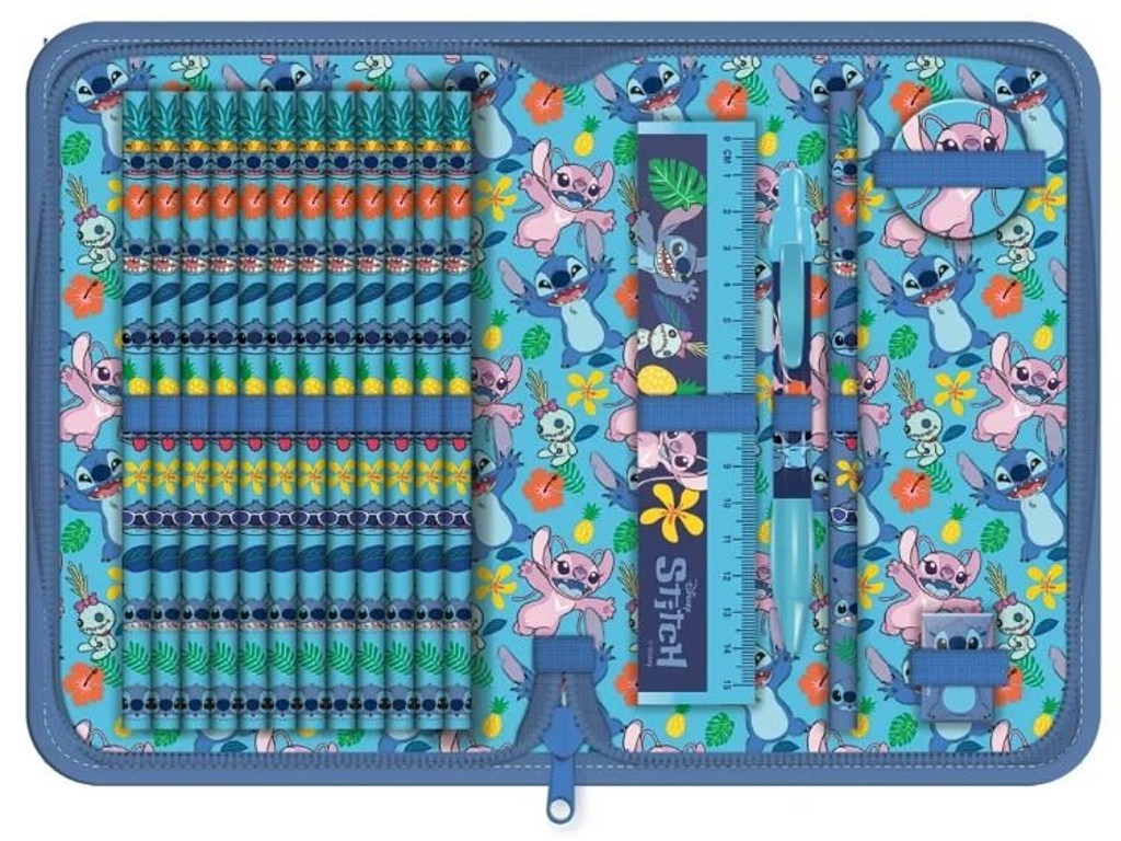 Lilo a Stitch penál naplněný modrý