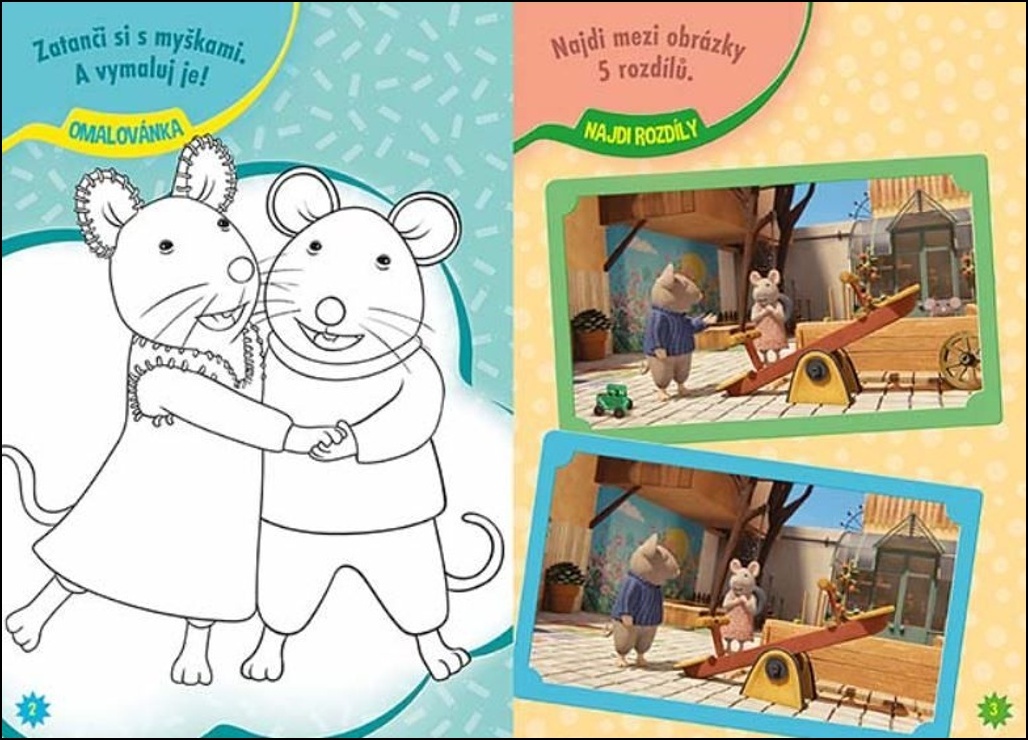 Tetování s aktivitami Dům myšek Sam & Julie