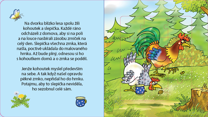 O kohoutkovi a slepičce s puzzle