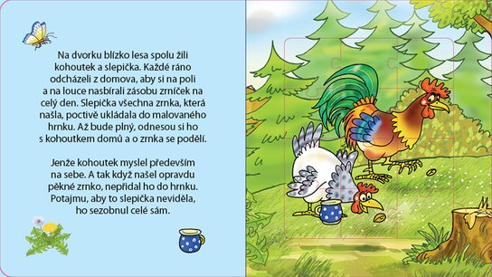 O kohoutkovi a slepičce s puzzle