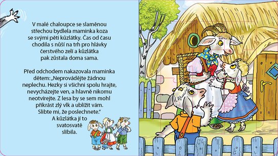 O vlkovi a kůzlátkách s puzzle
