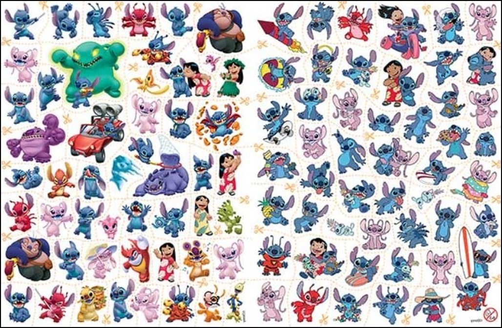 Omalovánky a 100 tetování Lilo & Stitch