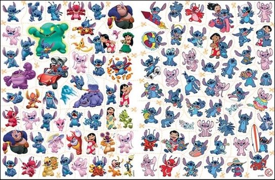 Omalovánky a 100 tetování Lilo & Stitch