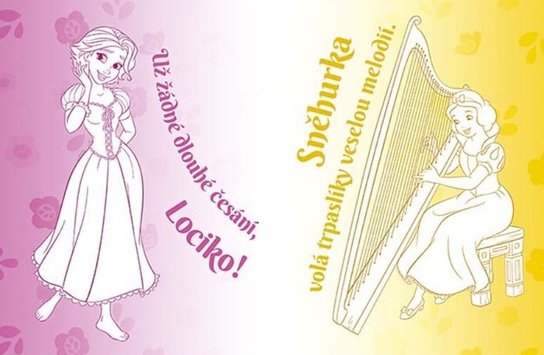 Omalovánky a 100 tetování Disney Princezny
