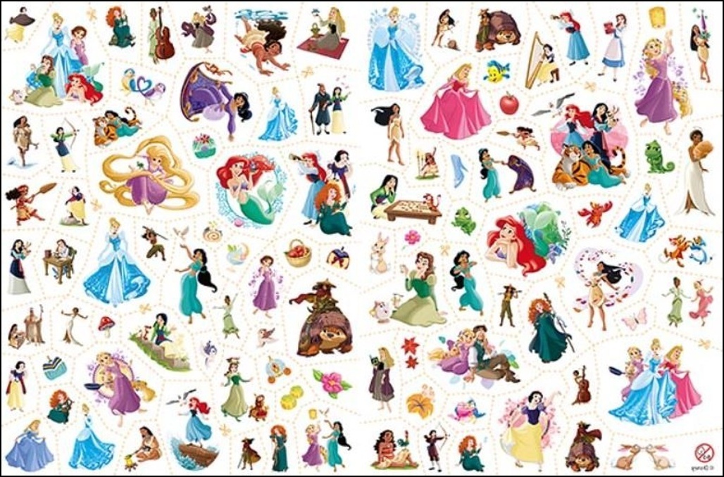 Omalovánky a 100 tetování Disney Princezny