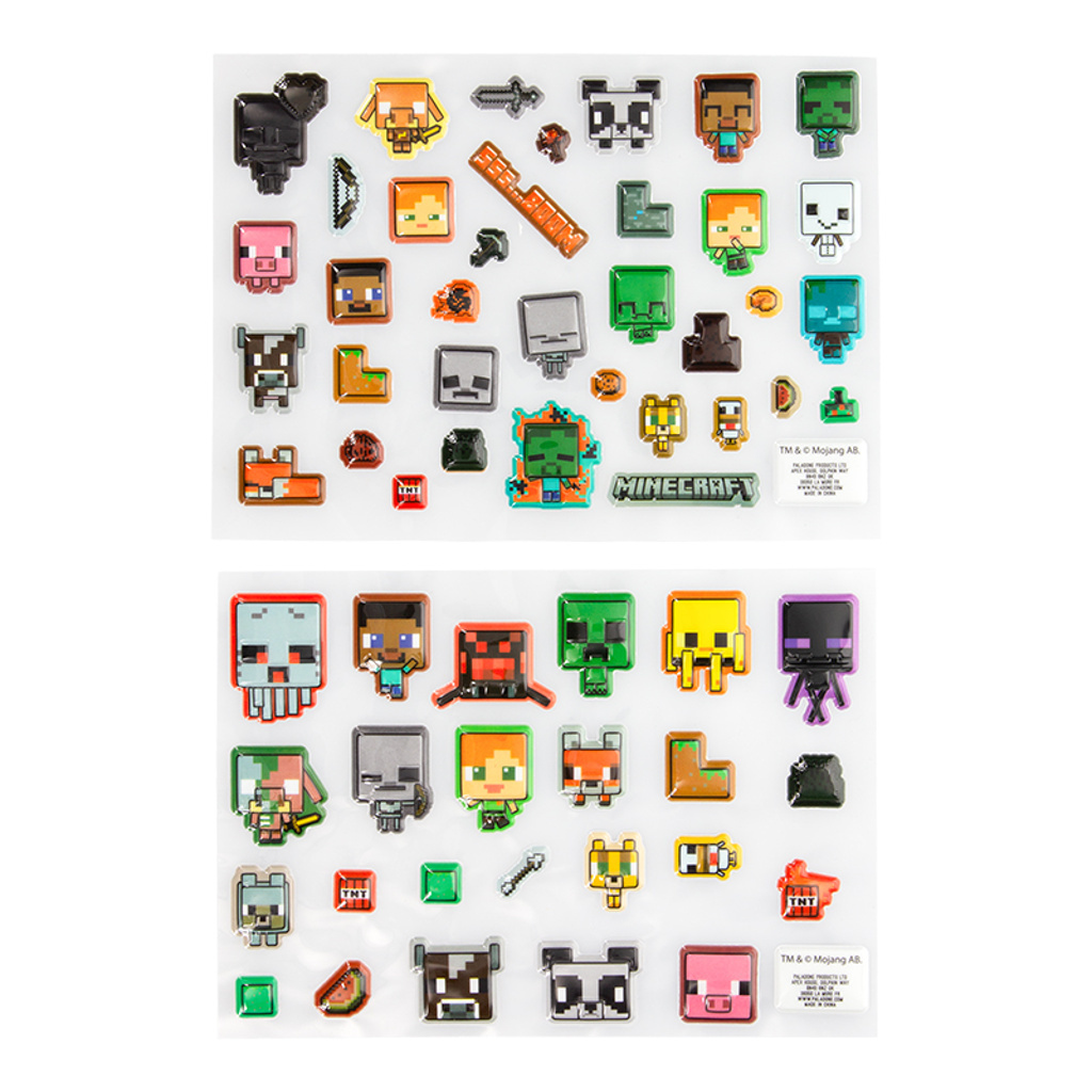 Samolepky Minecraft 3D