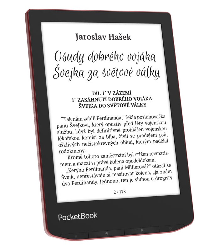 PocketBook 634 Verse Pro Passion Red, červený