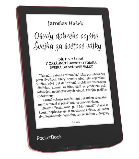 PocketBook 634 Verse Pro Passion Red, červený