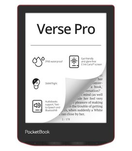 PocketBook 634 Verse Pro Passion Red, červený