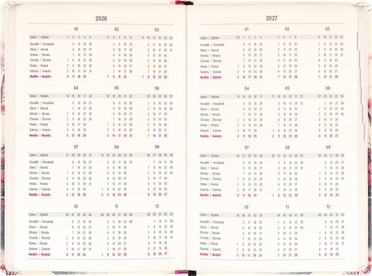 18měsíční diář 2026-2027 Petito Japonsko