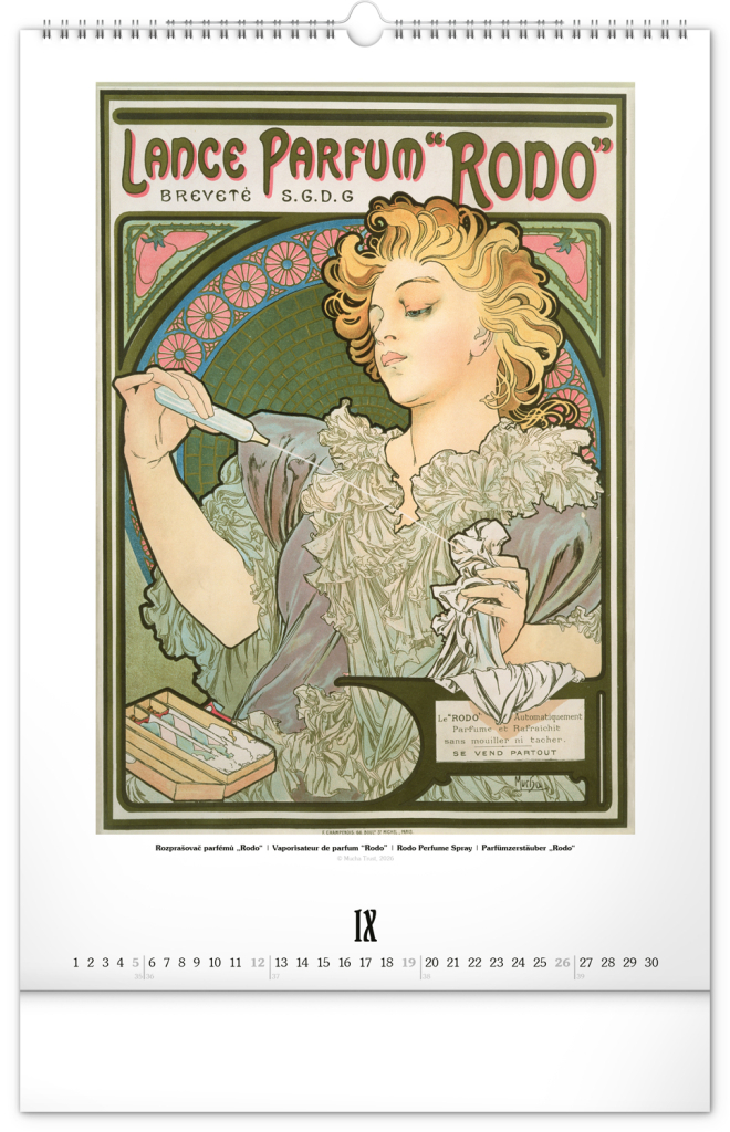Alfons Mucha 2027 - nástěnný kalendář