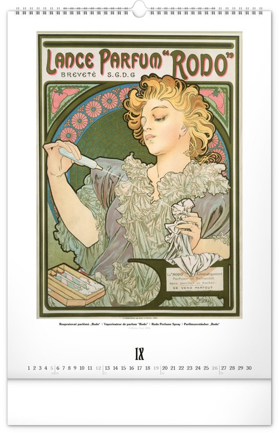Alfons Mucha 2027 - nástěnný kalendář