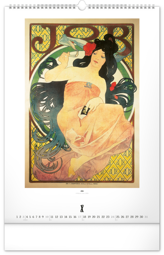 Alfons Mucha 2027 - nástěnný kalendář