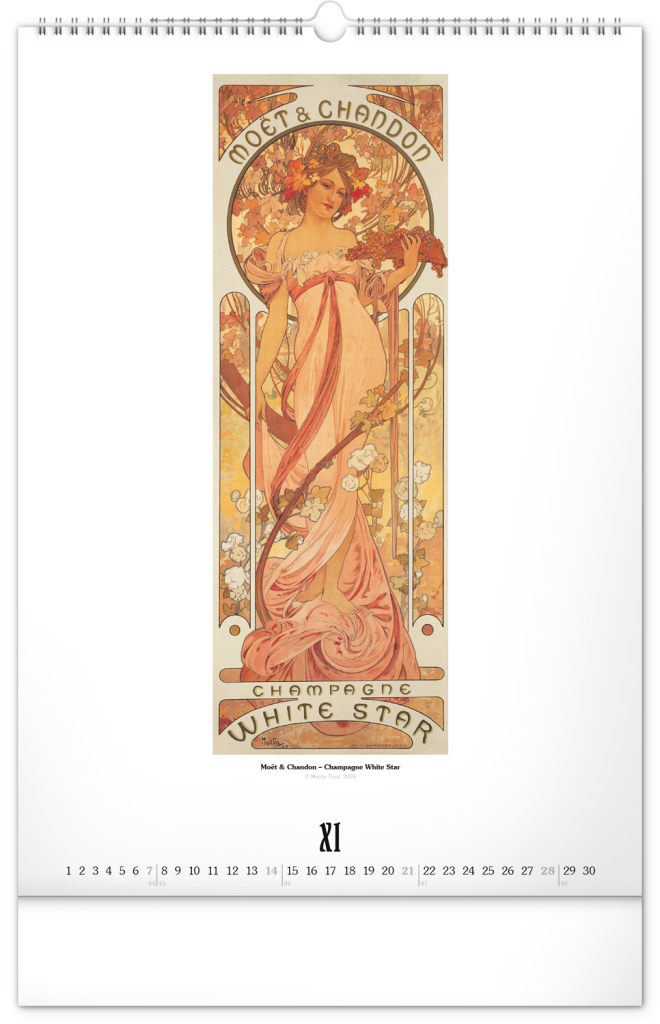 Alfons Mucha 2027 - nástěnný kalendář
