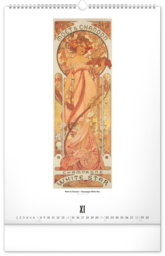 Alfons Mucha 2027 - nástěnný kalendář