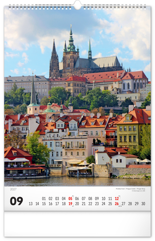 Praha 2027 - nástěnný kalendář