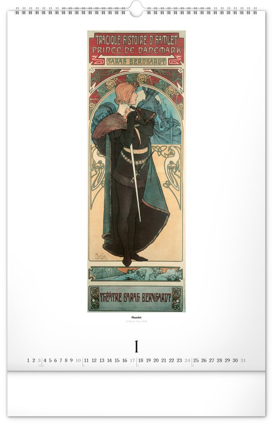 Alfons Mucha 2027 - nástěnný kalendář