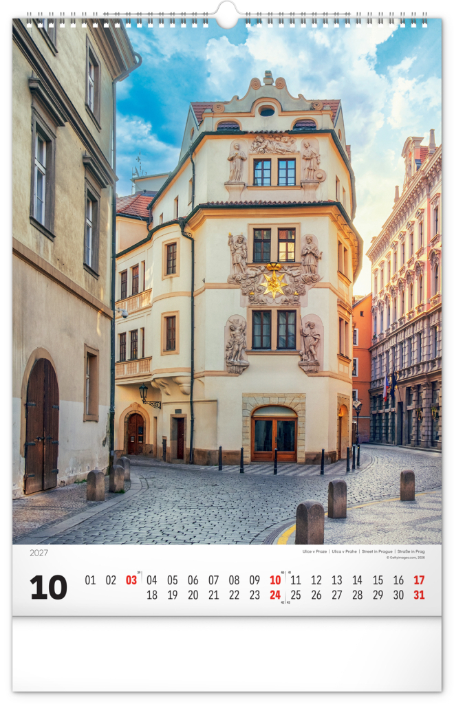 Praha 2027 - nástěnný kalendář