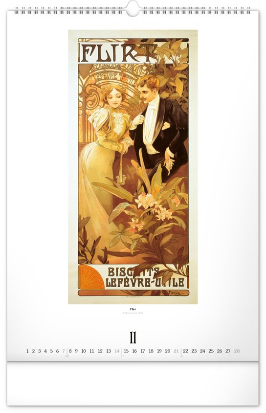 Alfons Mucha 2027 - nástěnný kalendář
