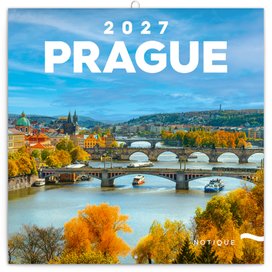 Poznámkový kalendář Praha 2027 - nástěnný kalendář