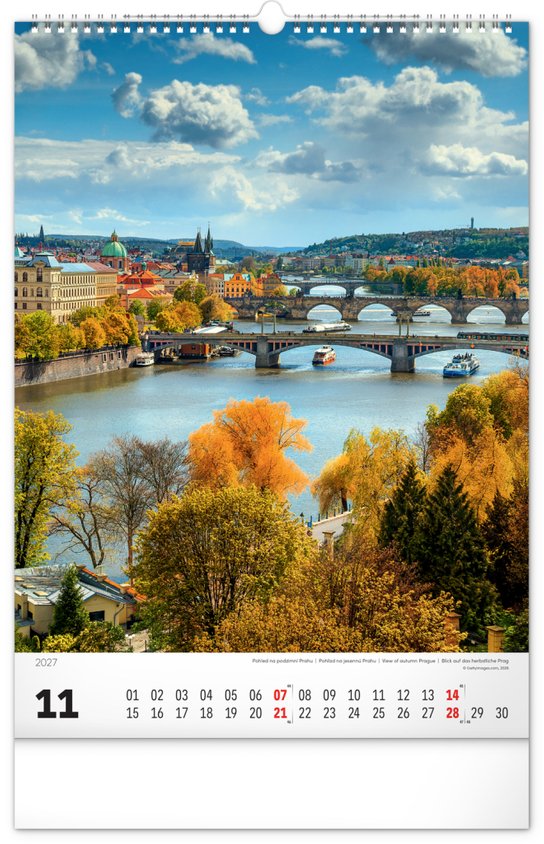 Praha 2027 - nástěnný kalendář