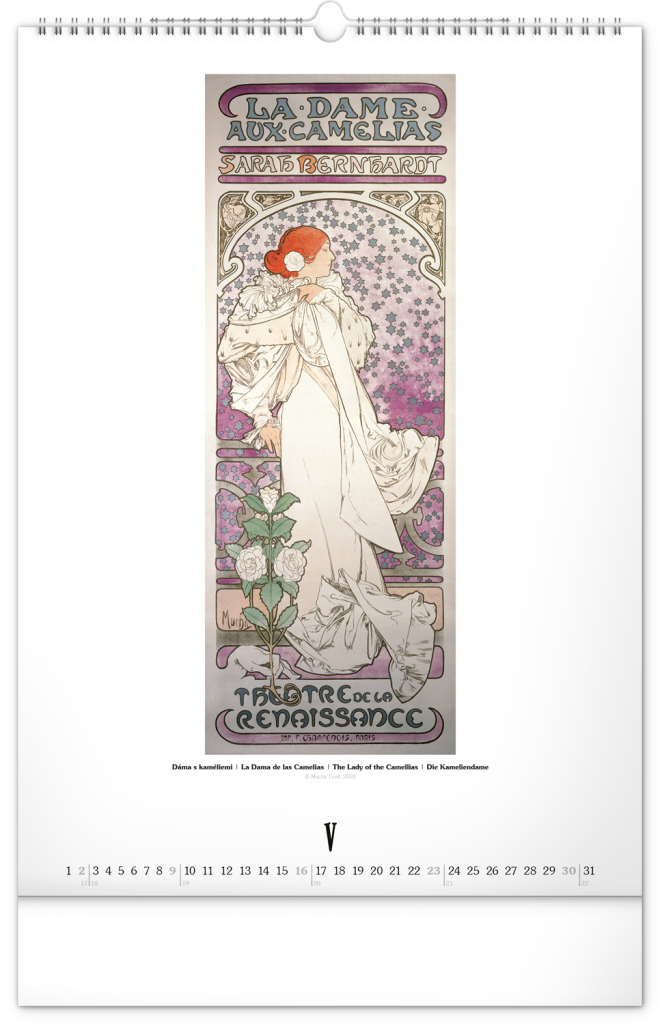 Alfons Mucha 2027 - nástěnný kalendář