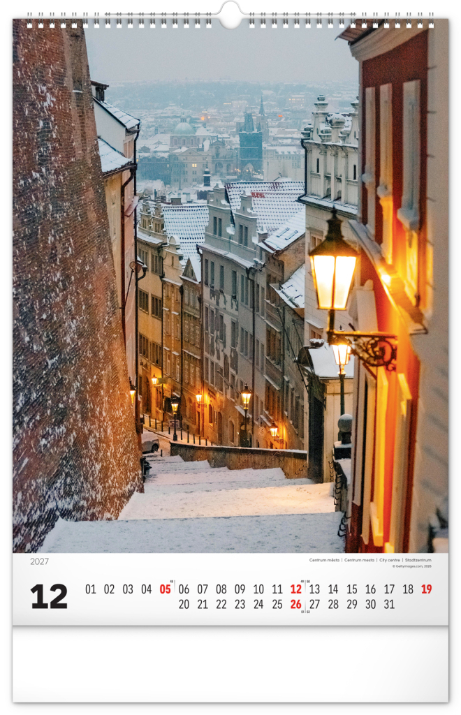Praha 2027 - nástěnný kalendář