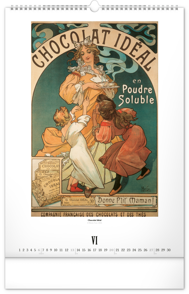 Alfons Mucha 2027 - nástěnný kalendář