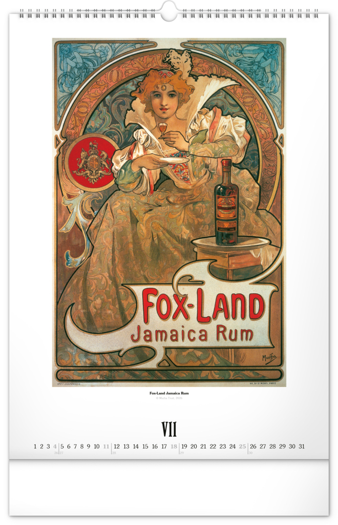 Alfons Mucha 2027 - nástěnný kalendář