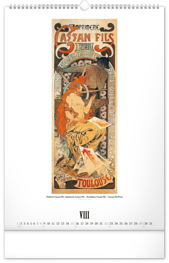 Alfons Mucha 2027 - nástěnný kalendář