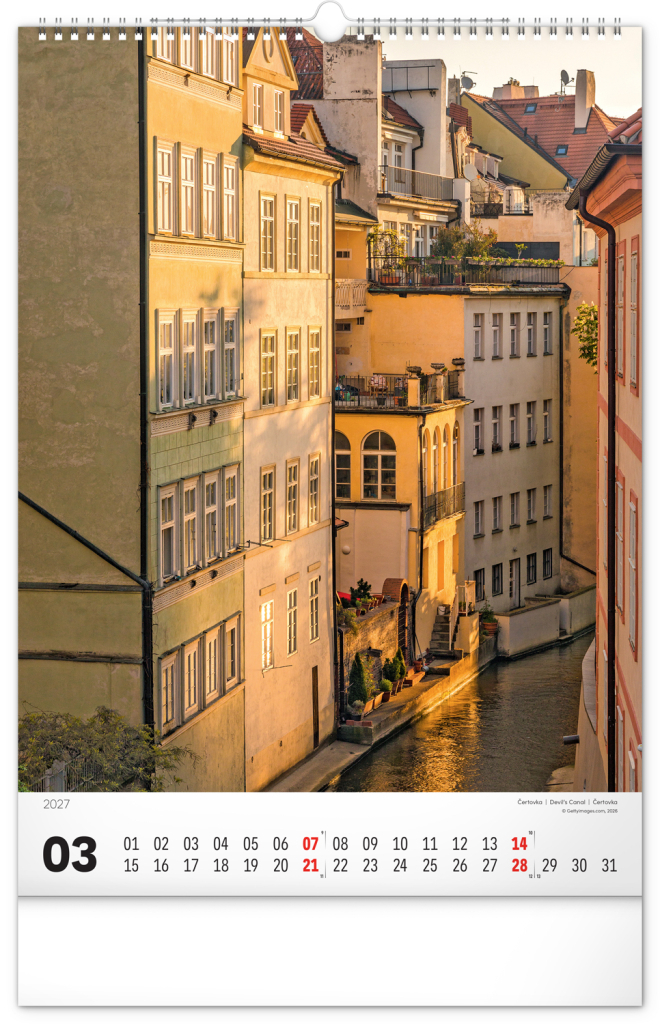 Praha 2027 - nástěnný kalendář
