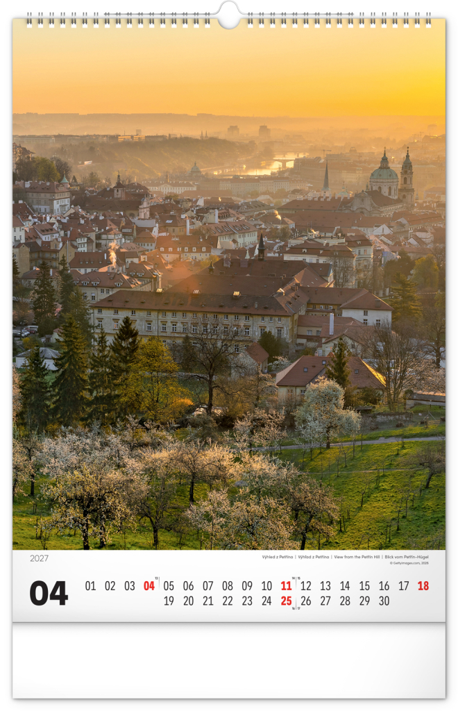 Praha 2027 - nástěnný kalendář