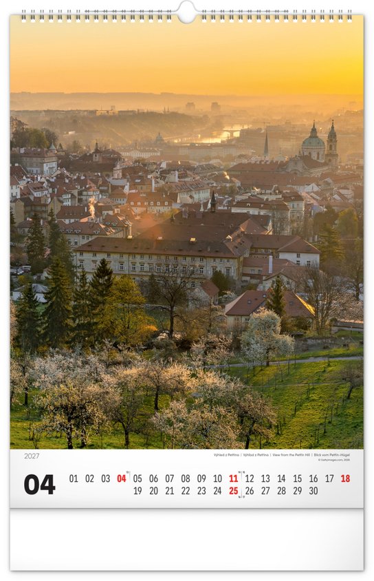 Praha 2027 - nástěnný kalendář