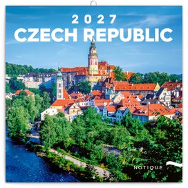 Poznámkový kalendář Česká republika 2027 - nástěnný kalendář