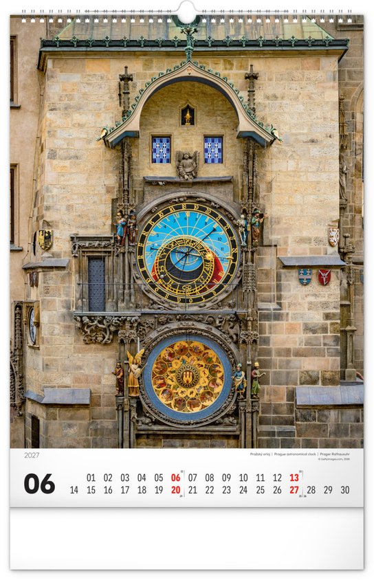 Praha 2027 - nástěnný kalendář