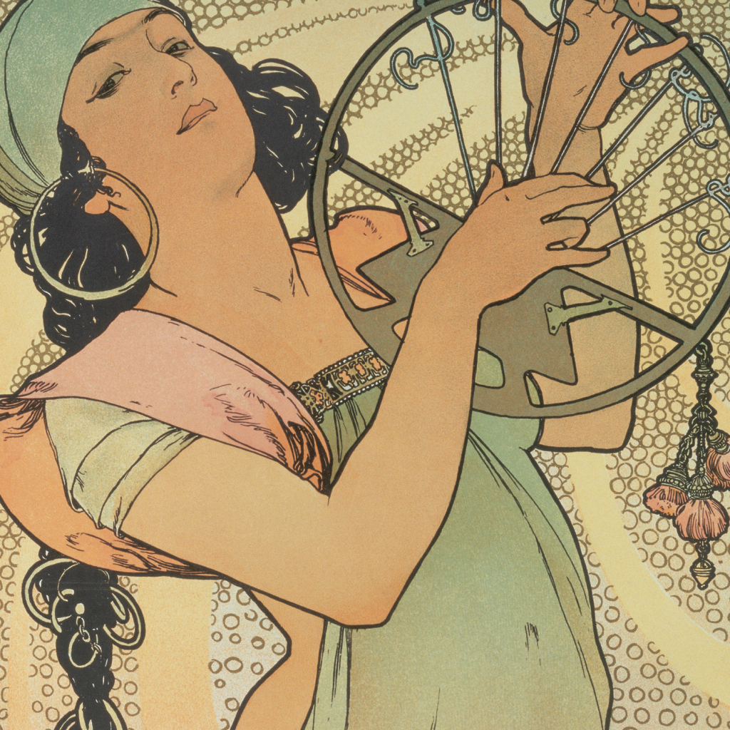 Poznámkový kalendář Alfons Mucha 2027 - nástěnný kalendář