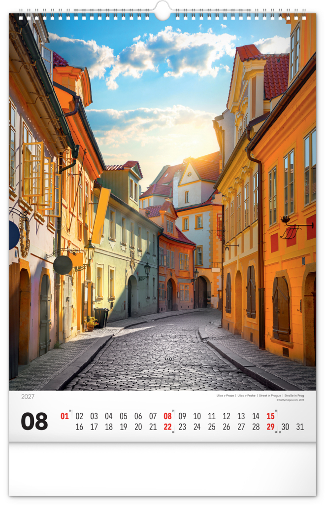 Praha 2027 - nástěnný kalendář