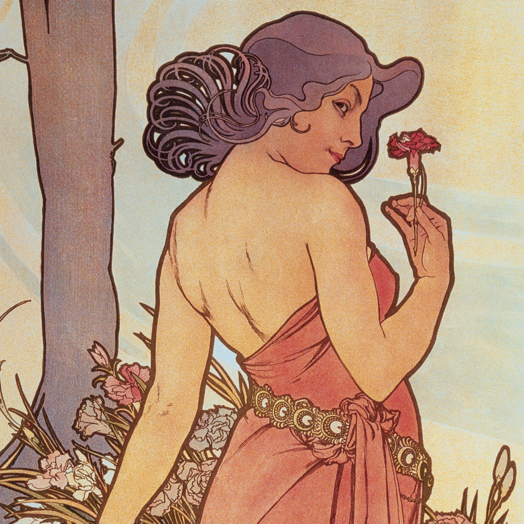 Poznámkový kalendář Alfons Mucha 2027 - nástěnný kalendář
