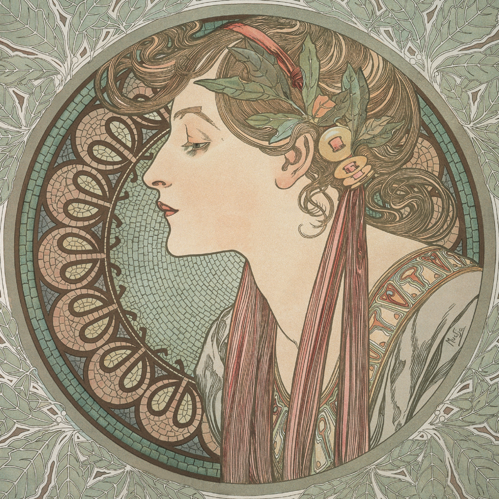 Poznámkový kalendář Alfons Mucha 2027 - nástěnný kalendář