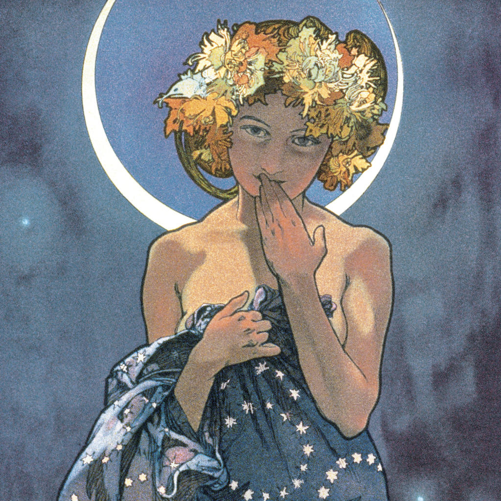 Poznámkový kalendář Alfons Mucha 2027 - nástěnný kalendář
