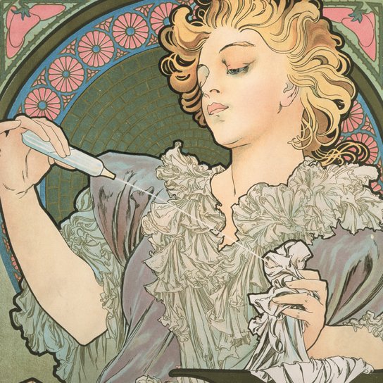 Poznámkový kalendář Alfons Mucha 2027 - nástěnný kalendář