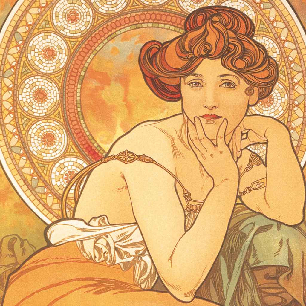 Poznámkový kalendář Alfons Mucha 2027 - nástěnný kalendář