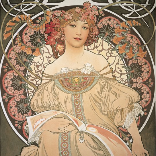 Poznámkový kalendář Alfons Mucha 2027 - nástěnný kalendář
