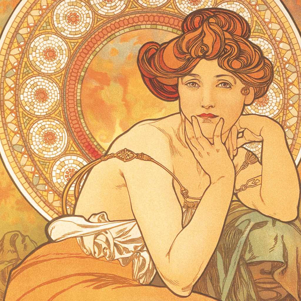 Poznámkový kalendář Alfons Mucha 2027 - nástěnný kalendář