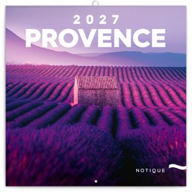 Poznámkový kalendář Provence 2027 - nástěnný kalendář