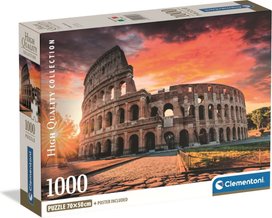 Puzzle Řím Koloseum při západu slunce 1000 dílků