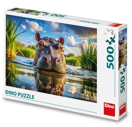 Puzzle 500 Roztomilý hroch