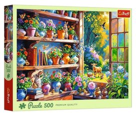 Puzzle Jarní ráno v oranžerii
